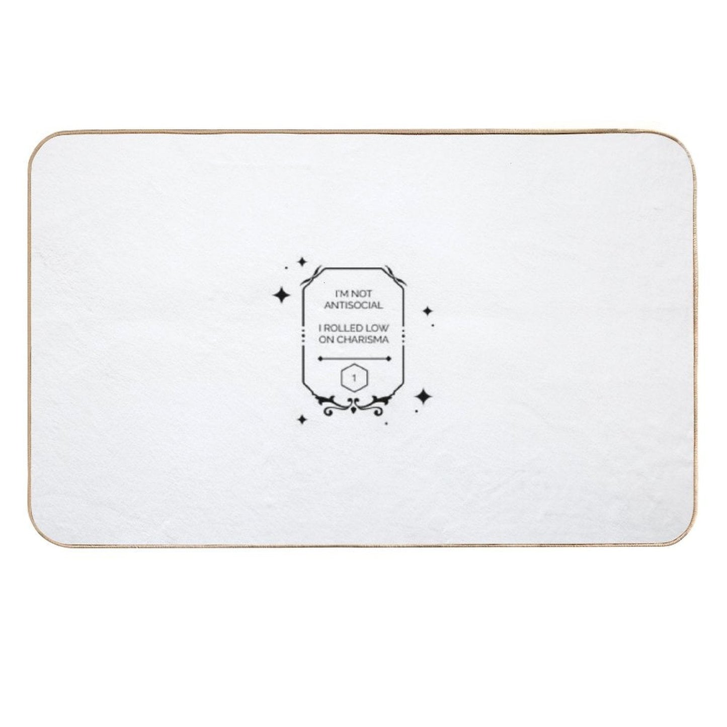 Dnd Charisma Roll D1 Fail  Slip-Resistant Bath Mat