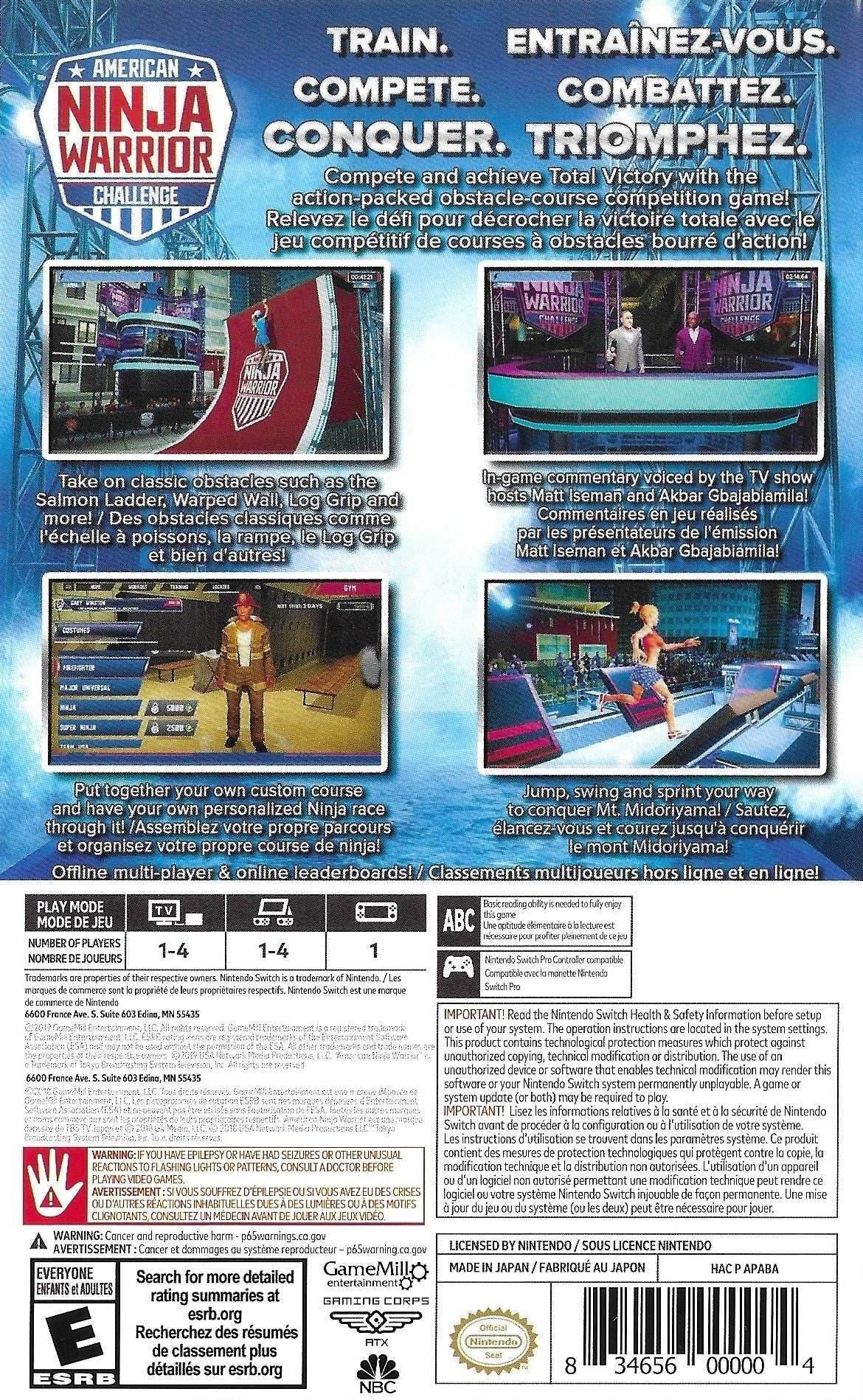 American Ninja Warrior Challenge (Nintendo Switch) - Brand New