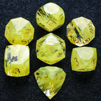 Bear Dice DND Multi-Sided Engraved Glass Gemstone Dice Set