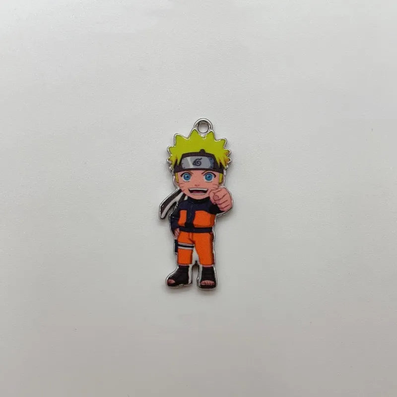 7 PCS Naruto Key Chain Charms, Anime Cartoons Character Alloy Charms Pendant