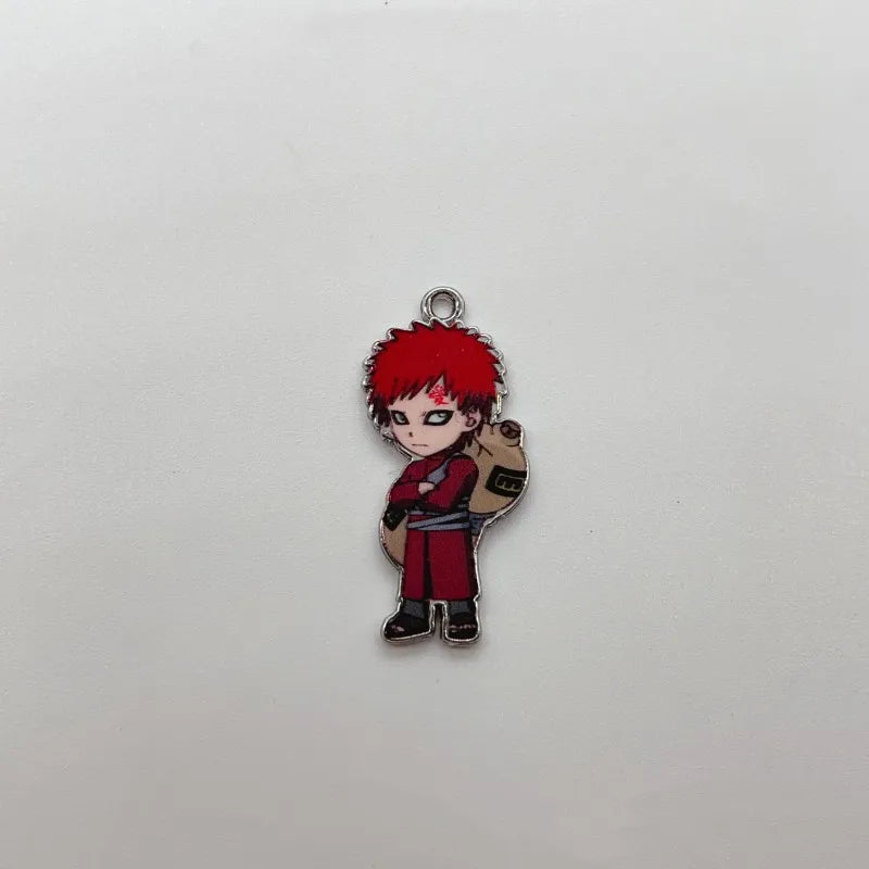 7 PCS Naruto Key Chain Charms, Anime Cartoons Character Alloy Charms Pendant
