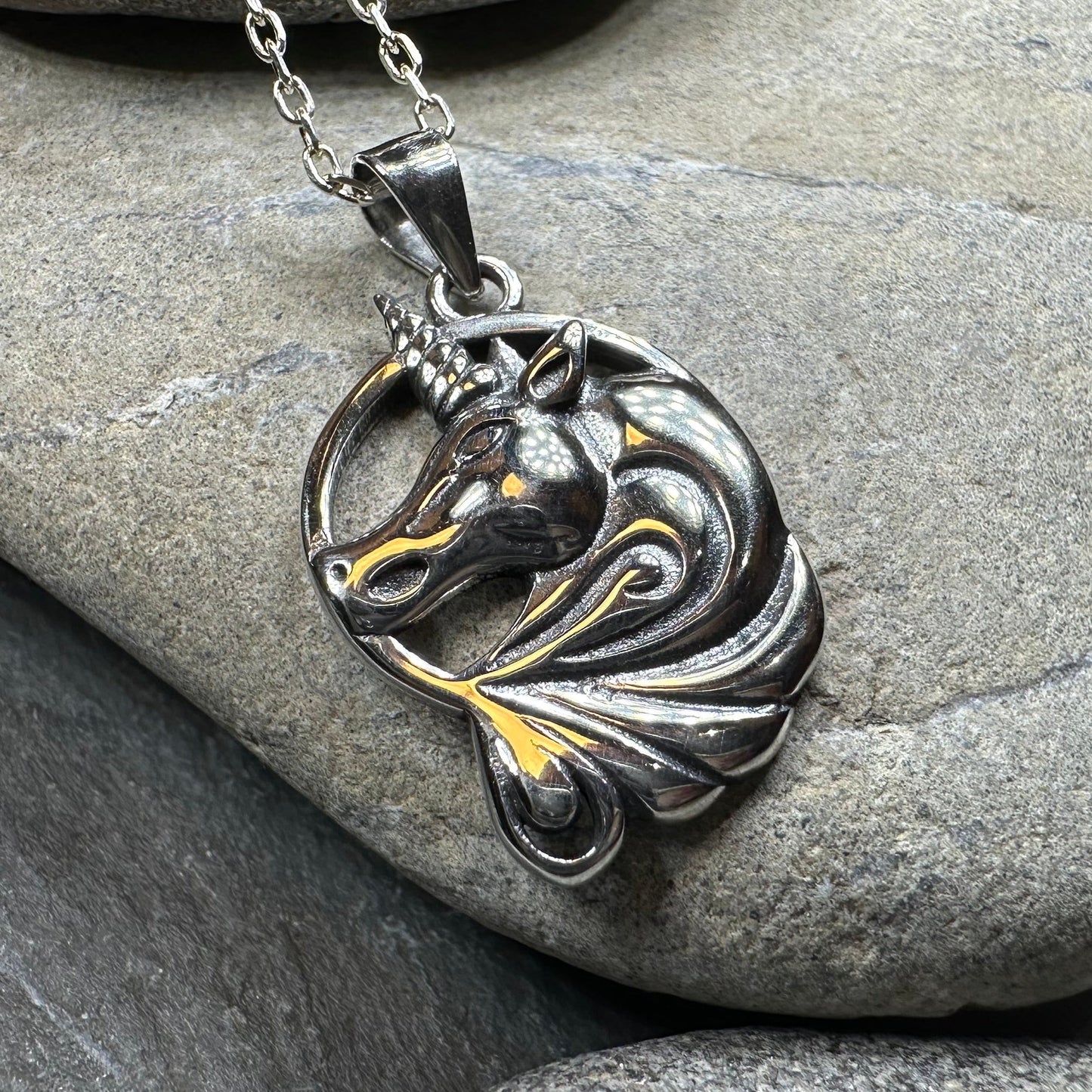 Prancing Unicorn Necklace
