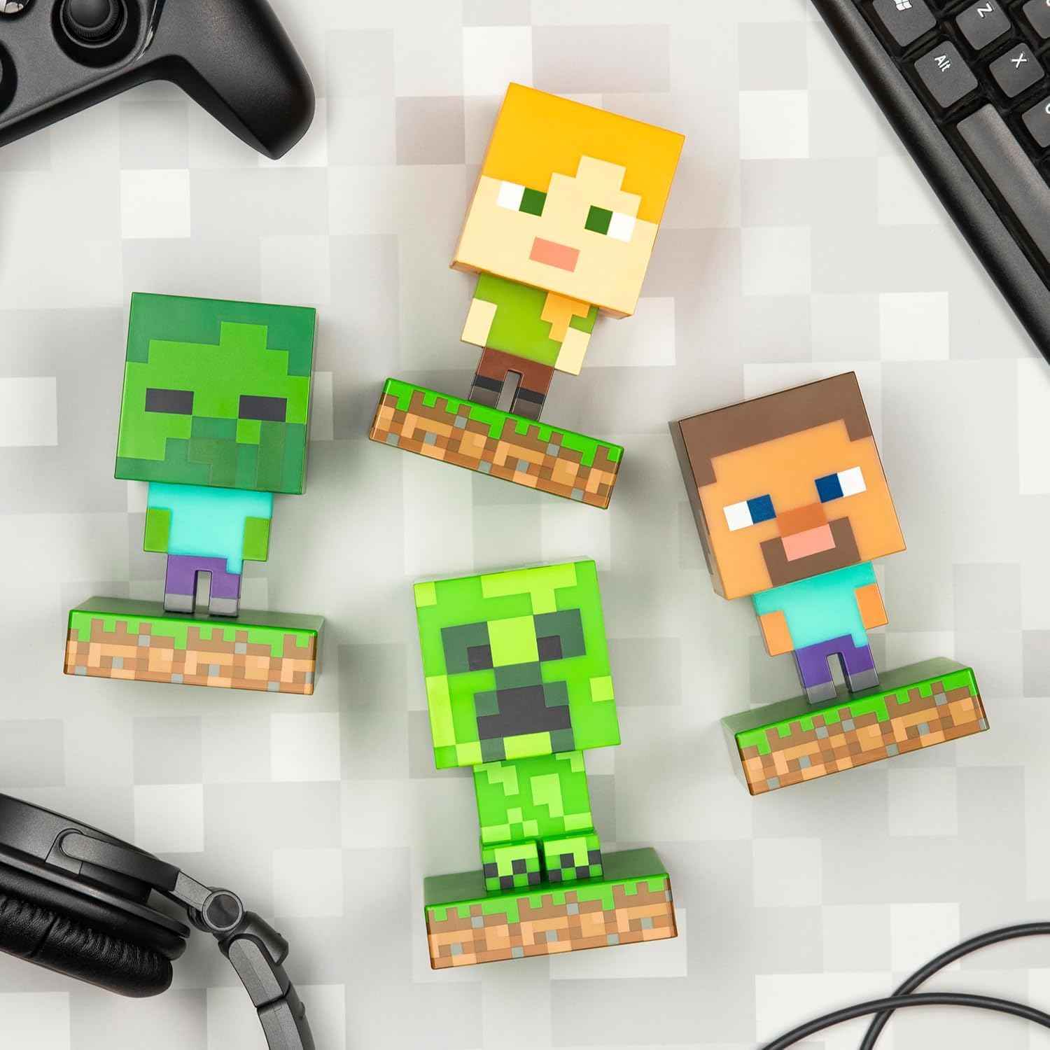 Minecraft Creeper Light - 3D Battery Powered Nightlight | Officially Licensed Lamp - Creeper