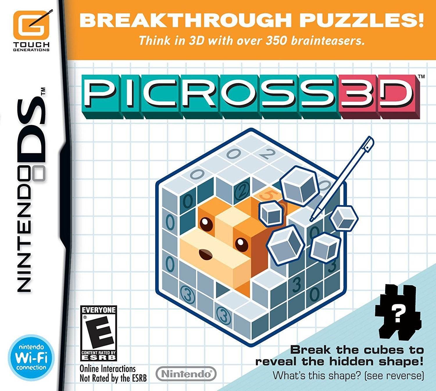 Picross 3D (Nintendo DS) - Game Only