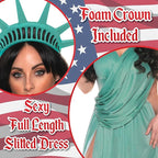 Sexy Lady Liberty Statue of Liberty Women's Patriotic Costume