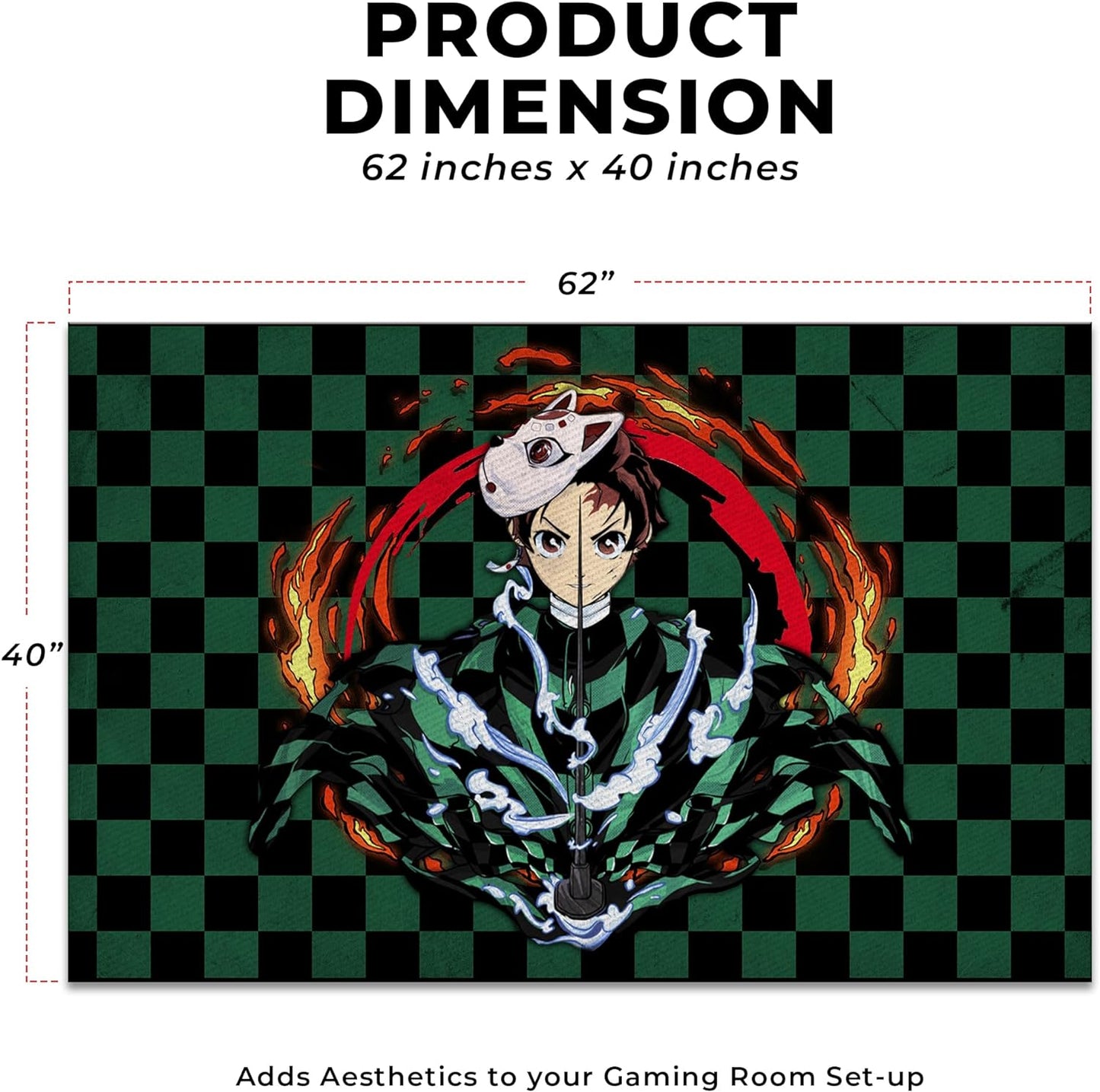 Anime Decor Rug- 62x40 inches