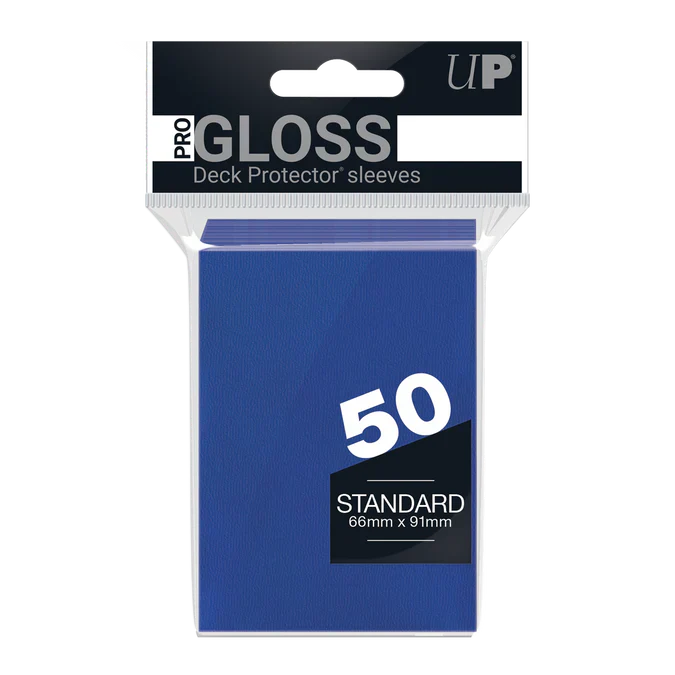 PRO-Gloss Standard Deck Protector Sleeves (Blue)