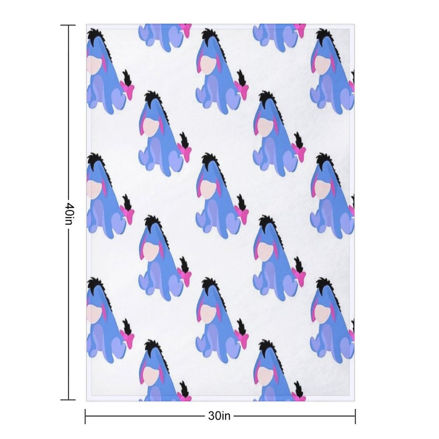 Sad Donkey Velvety-soft Throw Blanket