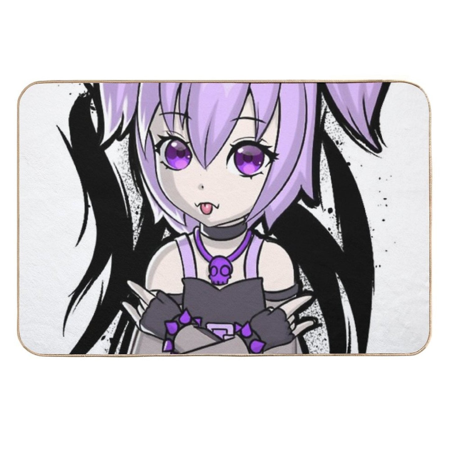 Anime Goth Girl  High-Traffic Bath Mat
