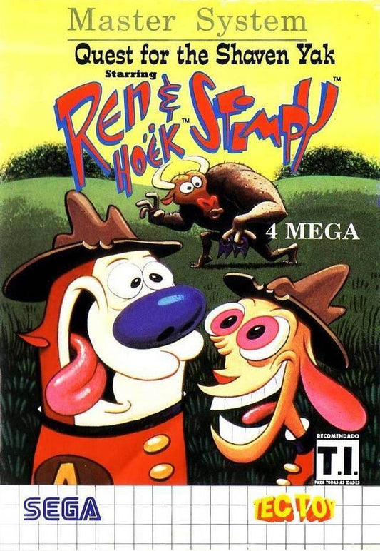 Quest for the Shaven Yak Starring Ren & Stimpy (Sega Master System) - Game Manual Only