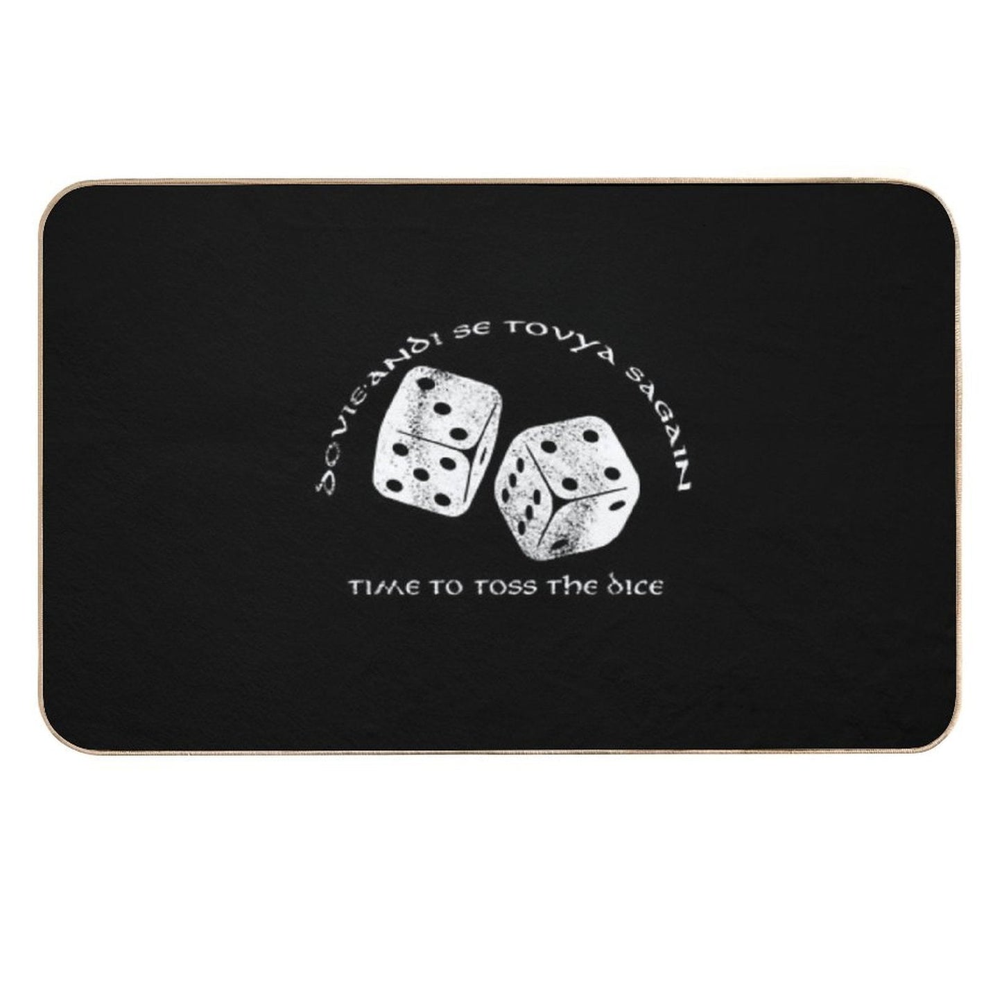 Time To Toss The Dice - Wheel of Time  Long-Lasting Bath Mat