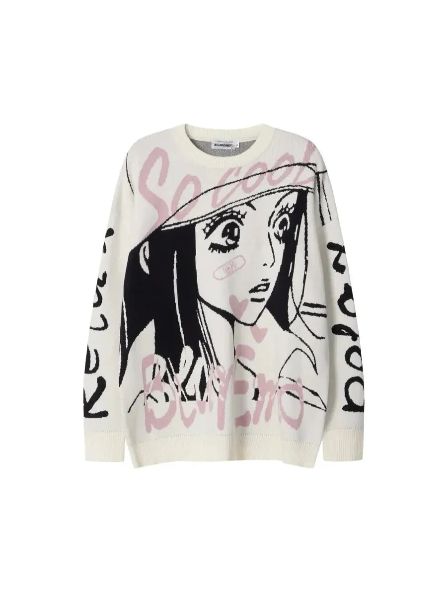 'Manga Girl‘ Anime Girls Streetstyle Oversized Sweater