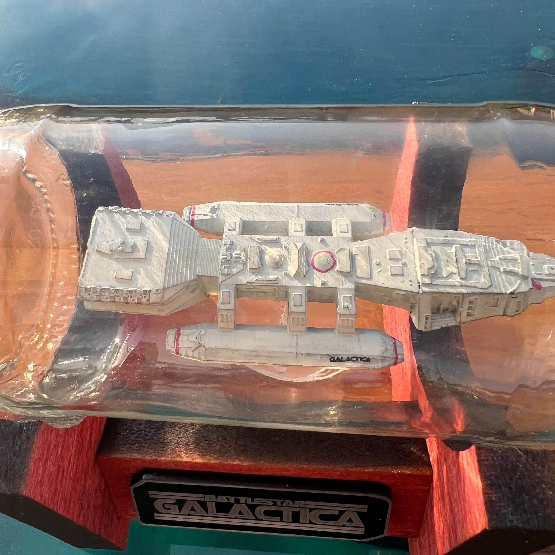 Battlestar Galactica Starship in a Bottle - With Stand