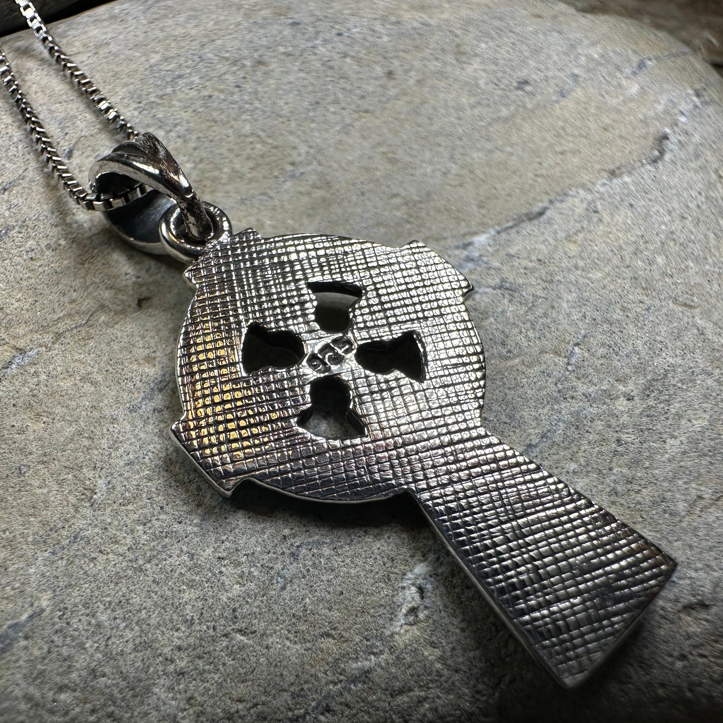 Saint Cuthbert Celtic Cross Necklace