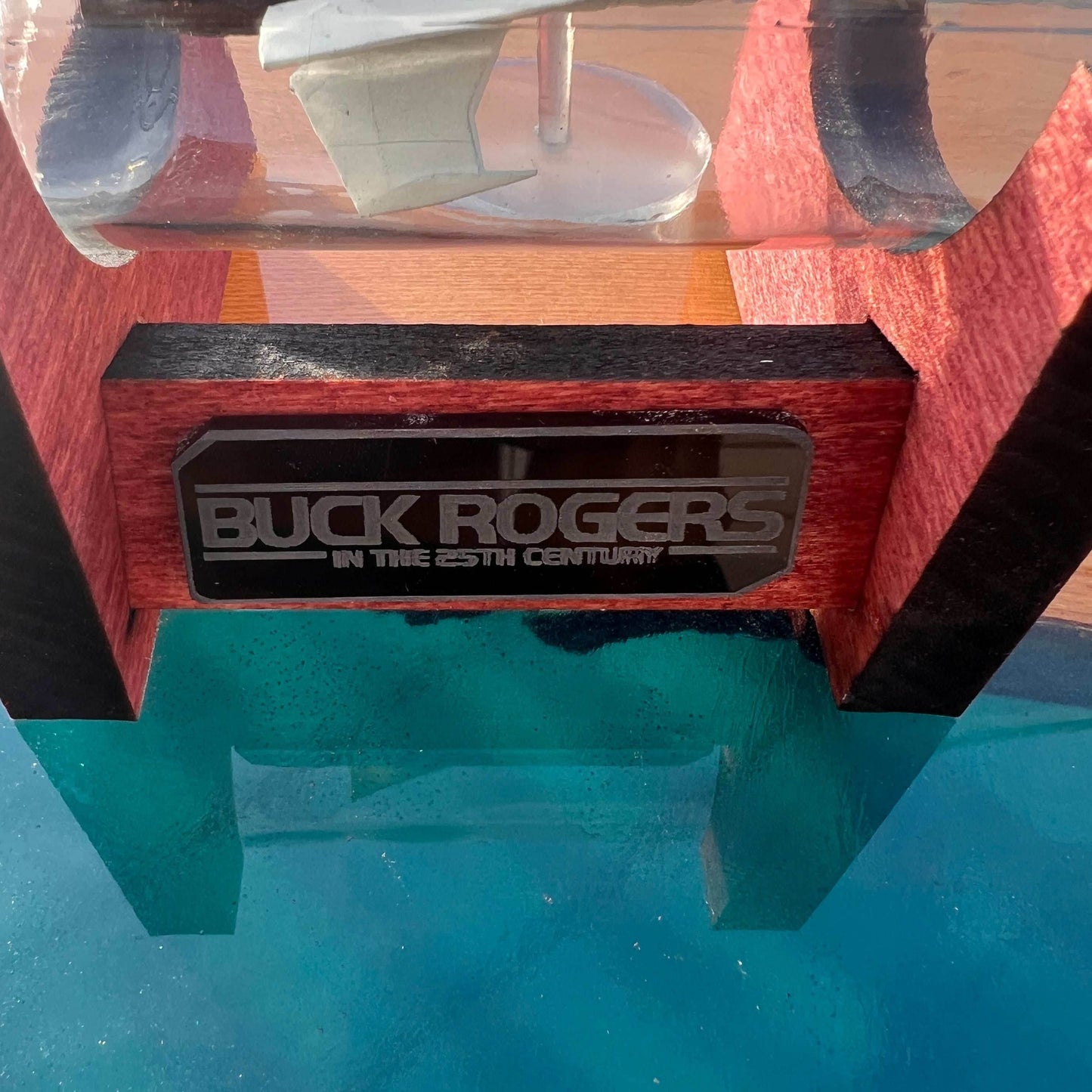 Buck Rogers Thunderfighter Starship in a Bottle - With Stand