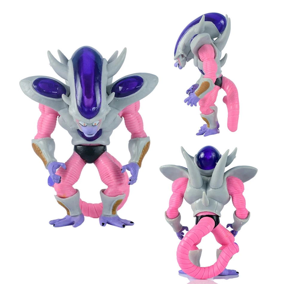 8pcs Frieza Dragon Ball Z Figure Set, Dragon Ball Super Anime Figurines First Second Third Mecha Final Form Perfect Golden Frieza