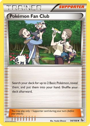 Pokemon Fan Club 094/106 - XY  Flashfire Reverse Holofoil