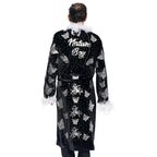 Nature Boy Flair Wrestler Deluxe Robe Halloween Costume Black