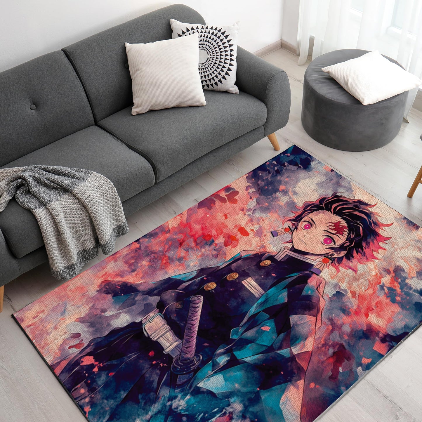 Demon Slayer Decor Rug- 62x40 inches