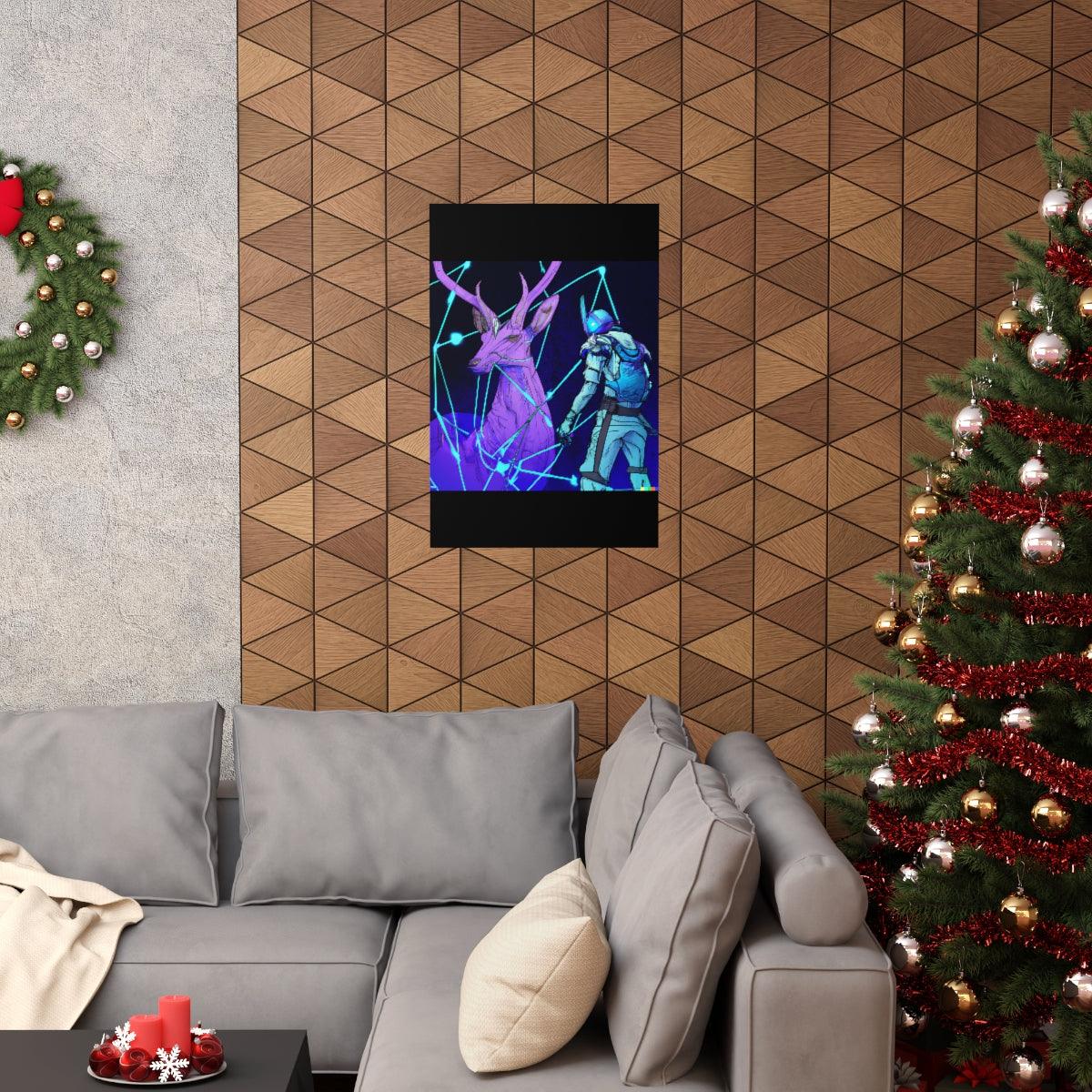 Cyberpunk deer hunting Posters