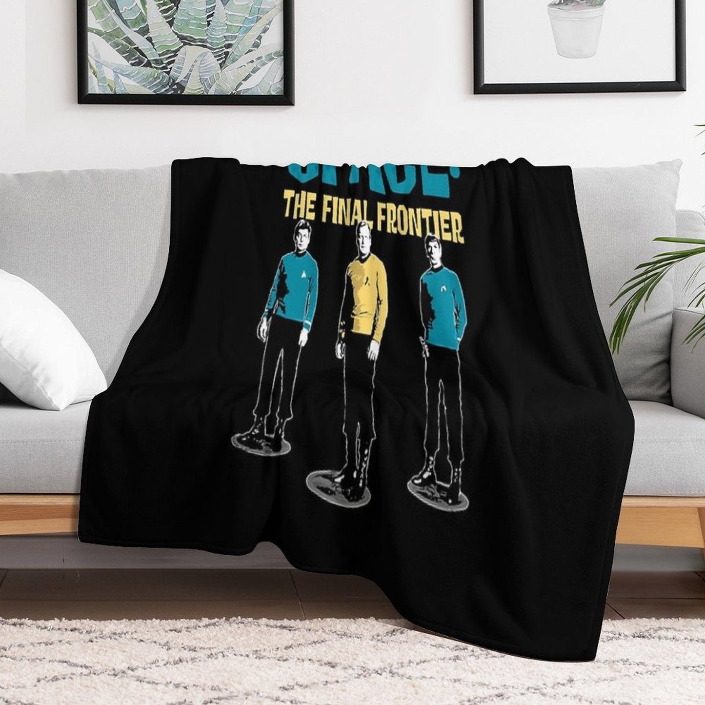 Star Trek - Space The Final Frontier Throw Blanket