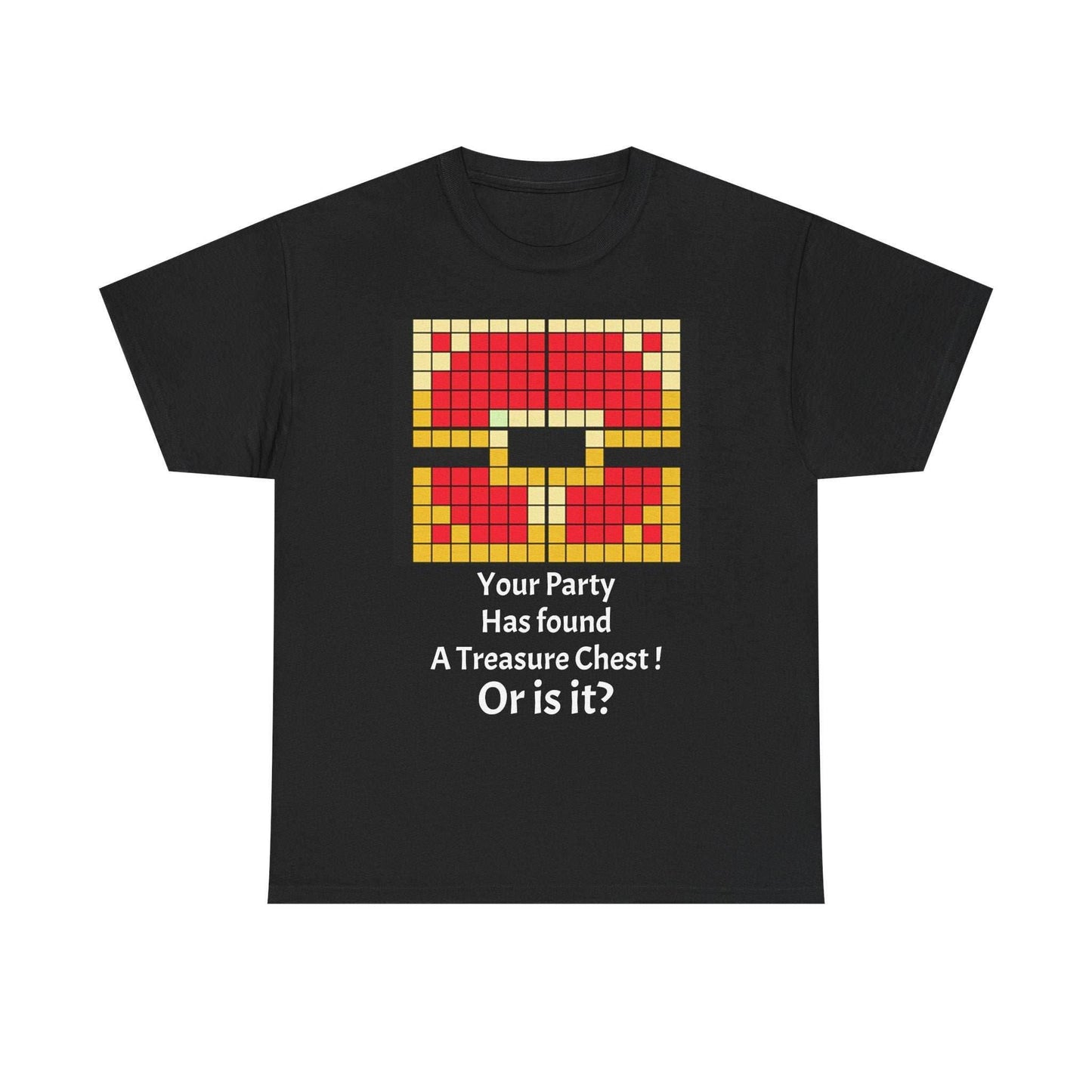 Your party has found a treasure chest! Unisex Heavy Cotton Tee - Black / S