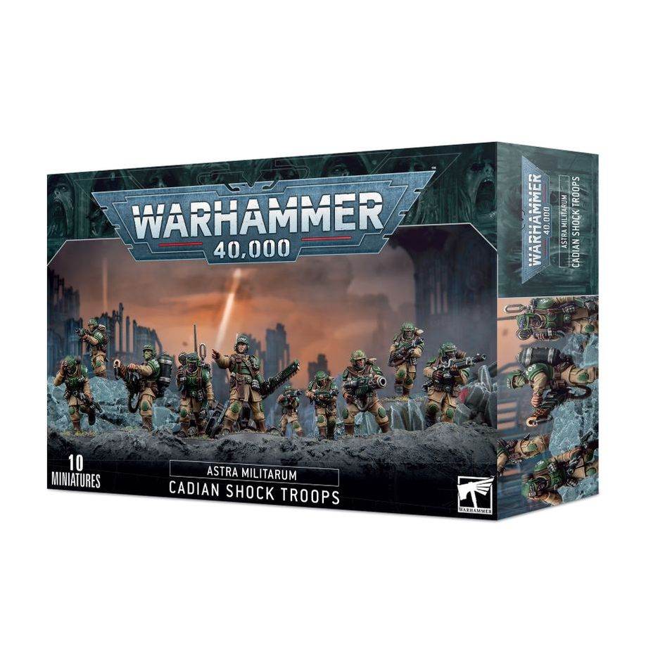 Warhammer 40k Astra Militarum Cadian Shock Troops - 