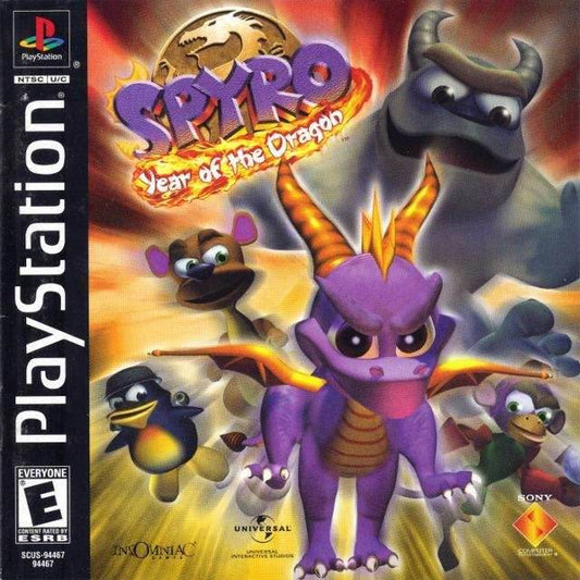 Spyro: Year of the Dragon (Holographic Cover) (Playstation) - Game Manual Only