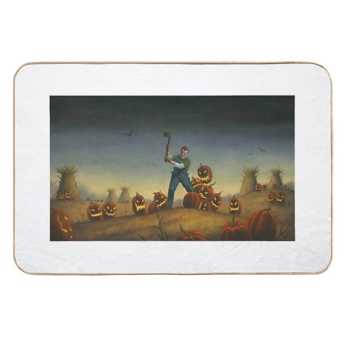 Night of The Jack-O-Laterns  Easy To Clean Bath Mat