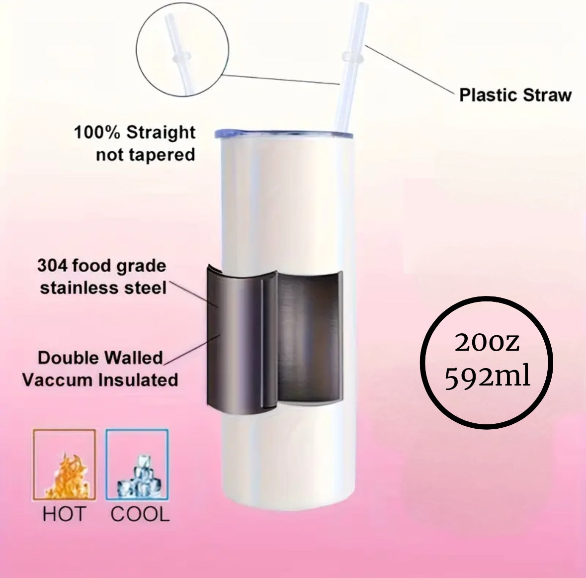 Area 51 20oz Skinny Tumbler