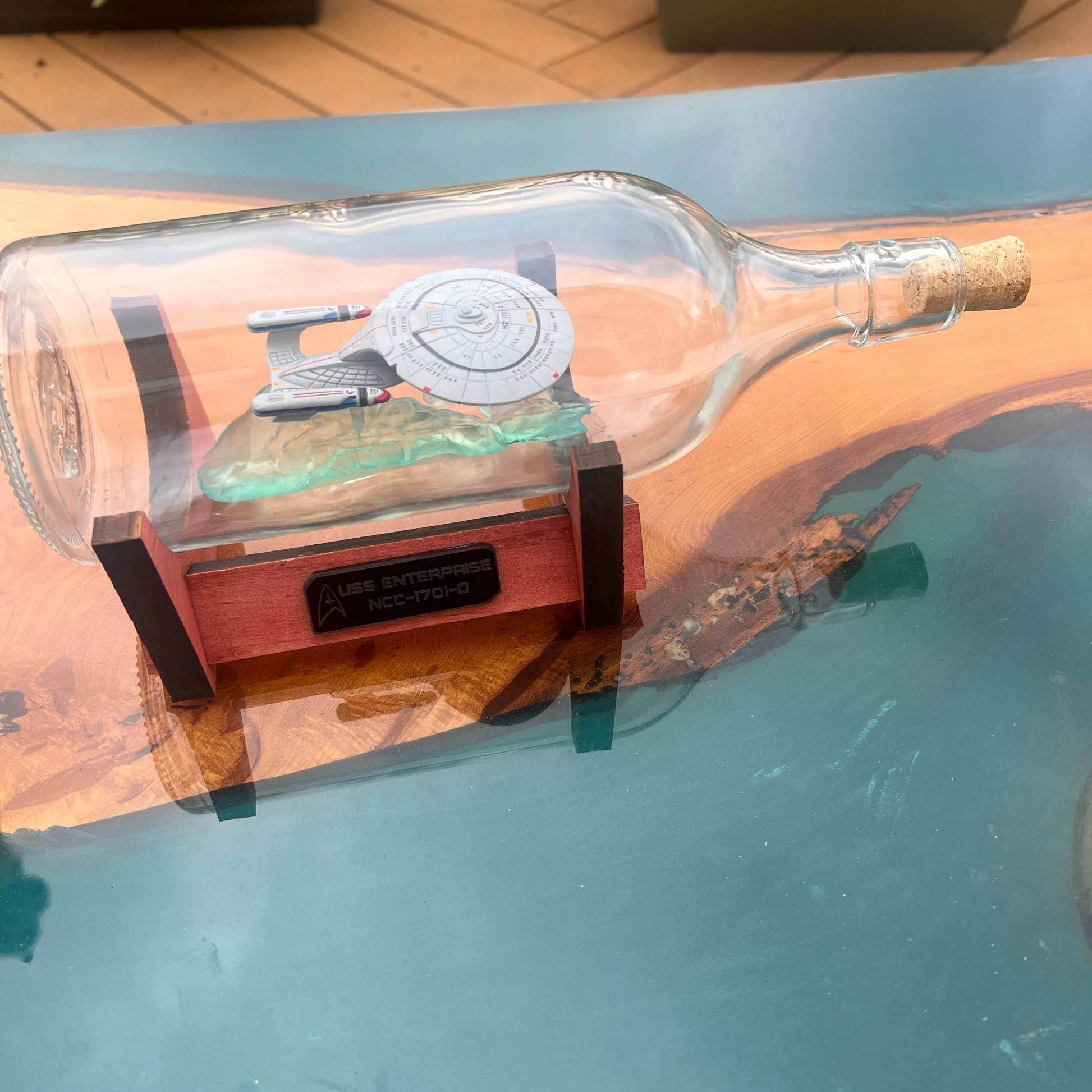 Star Trek NCC-1701-D Enterprise in a Bottle - 