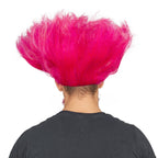 Adult Deluxe King Troll Pink Wig and Mustache Halloween Cosplay Costume Kit
