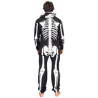 Adult Halloween Skeleton Cosplay Costume Glow in Dark Jumpsuit
