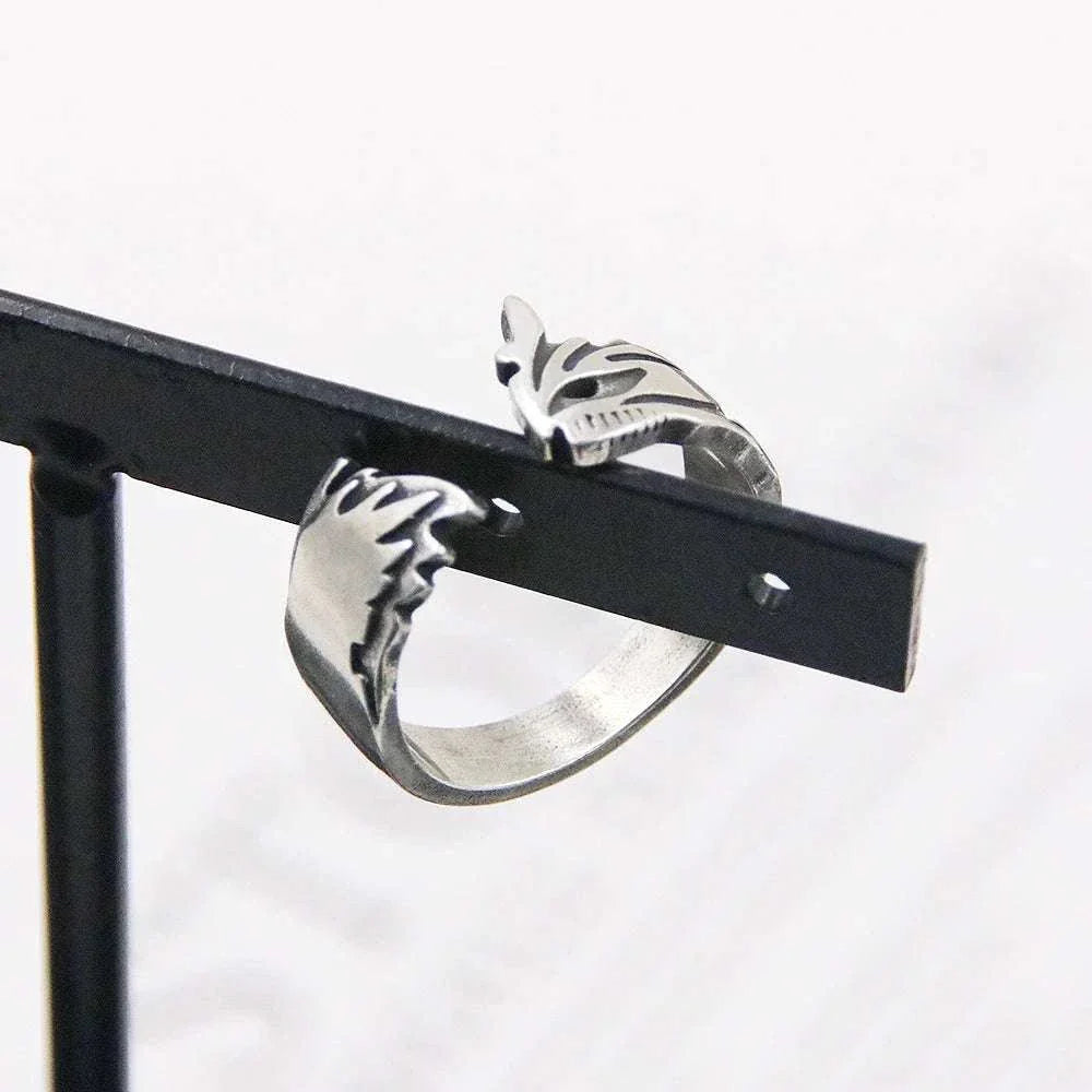 Anime Bleach Cosplay Ring Kurosaki Ichigo Metal Adjustable Unisex Rings Jewelry Accessories
