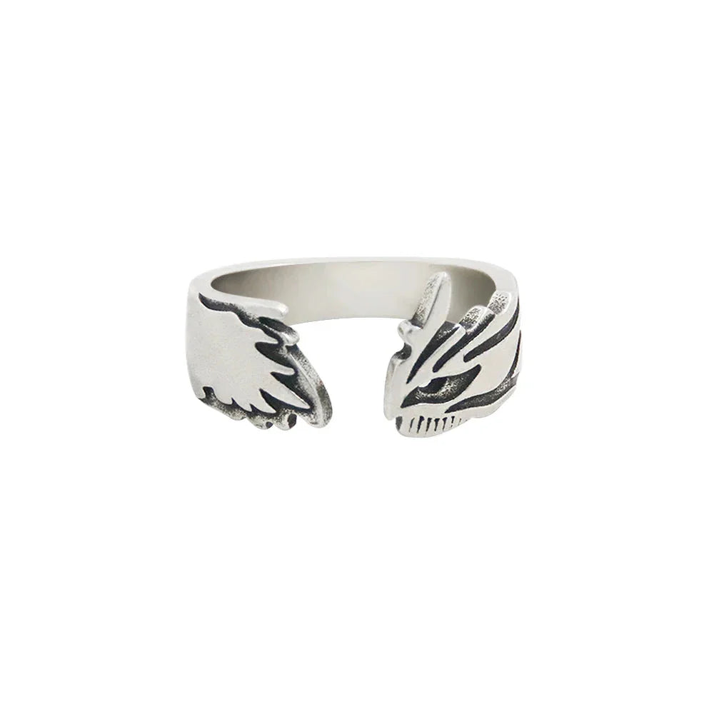 Anime Bleach Cosplay Ring Kurosaki Ichigo Metal Adjustable Unisex Rings Jewelry Accessories