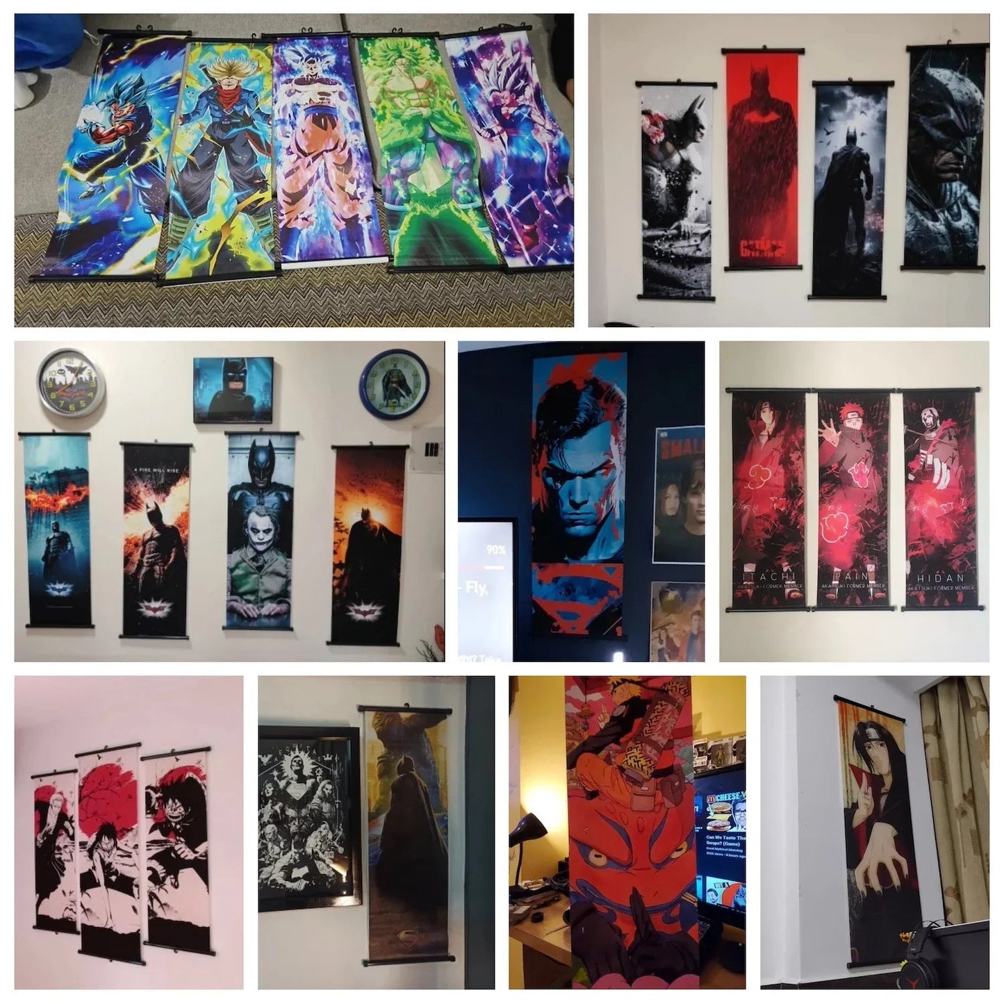 Anime Jujutsu Kaisen, Room Home Decoration Mural Hanging Scroll Print Canvas Poster Decor
