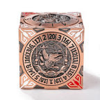 Cool Table Game Dice Spinner: 7-in-1 Metal Solid Cube Six-Sided Circular Spinning Roulette Dice