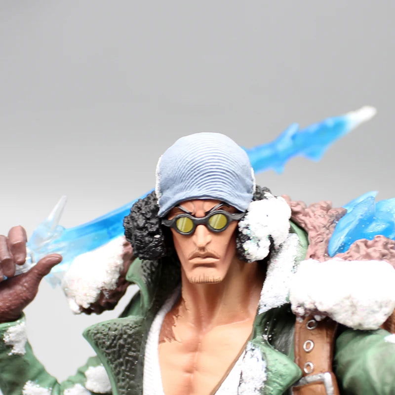 Aokiji Kuzan Anime LED Figurine, One Piece Action Figures Statue Model Collection 30 cm