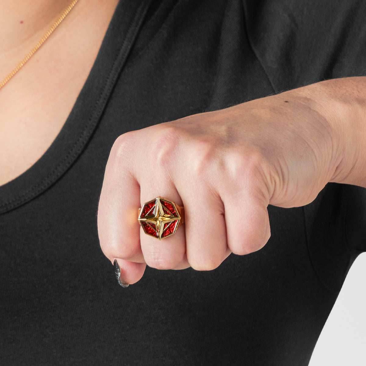 League of Legends X RockLove ARCANE Ambessa Ring - Size 5