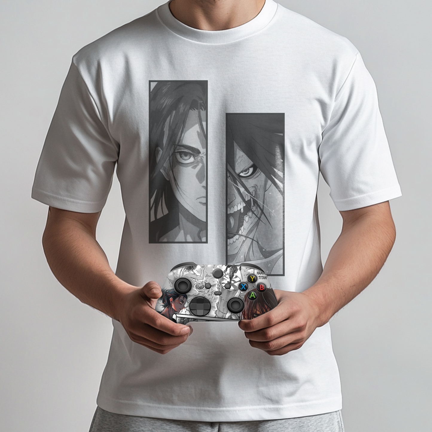 Attack on Titan Bundle – T-Shirt & Xbox Series X Controller