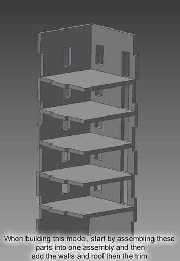 6mm Apartment Block (Matboard) - 285CSS153 - 