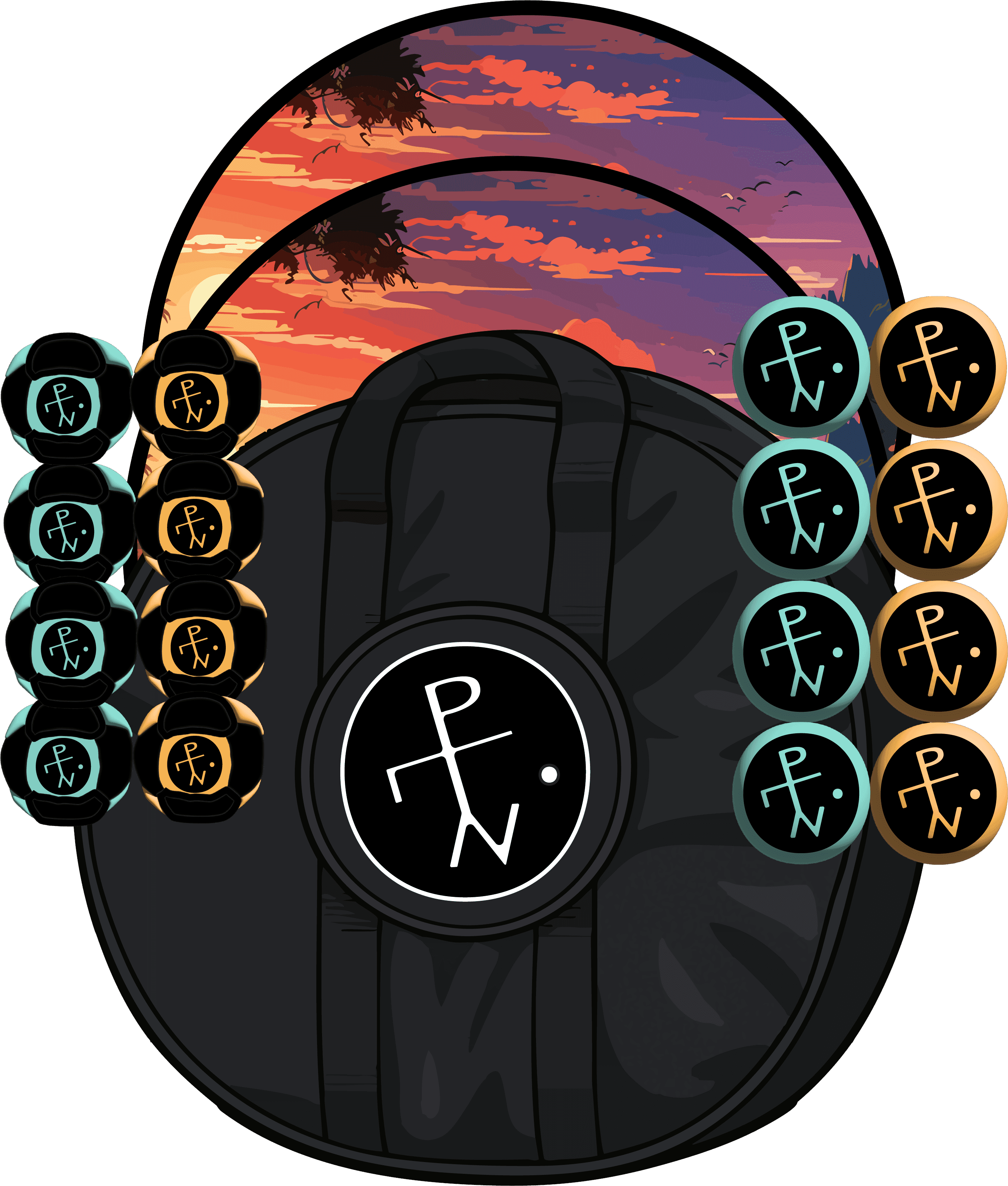 ☀️ Sunset Coast Edition - Sunset Coast Edition / I Want Both / Standard Carry Case