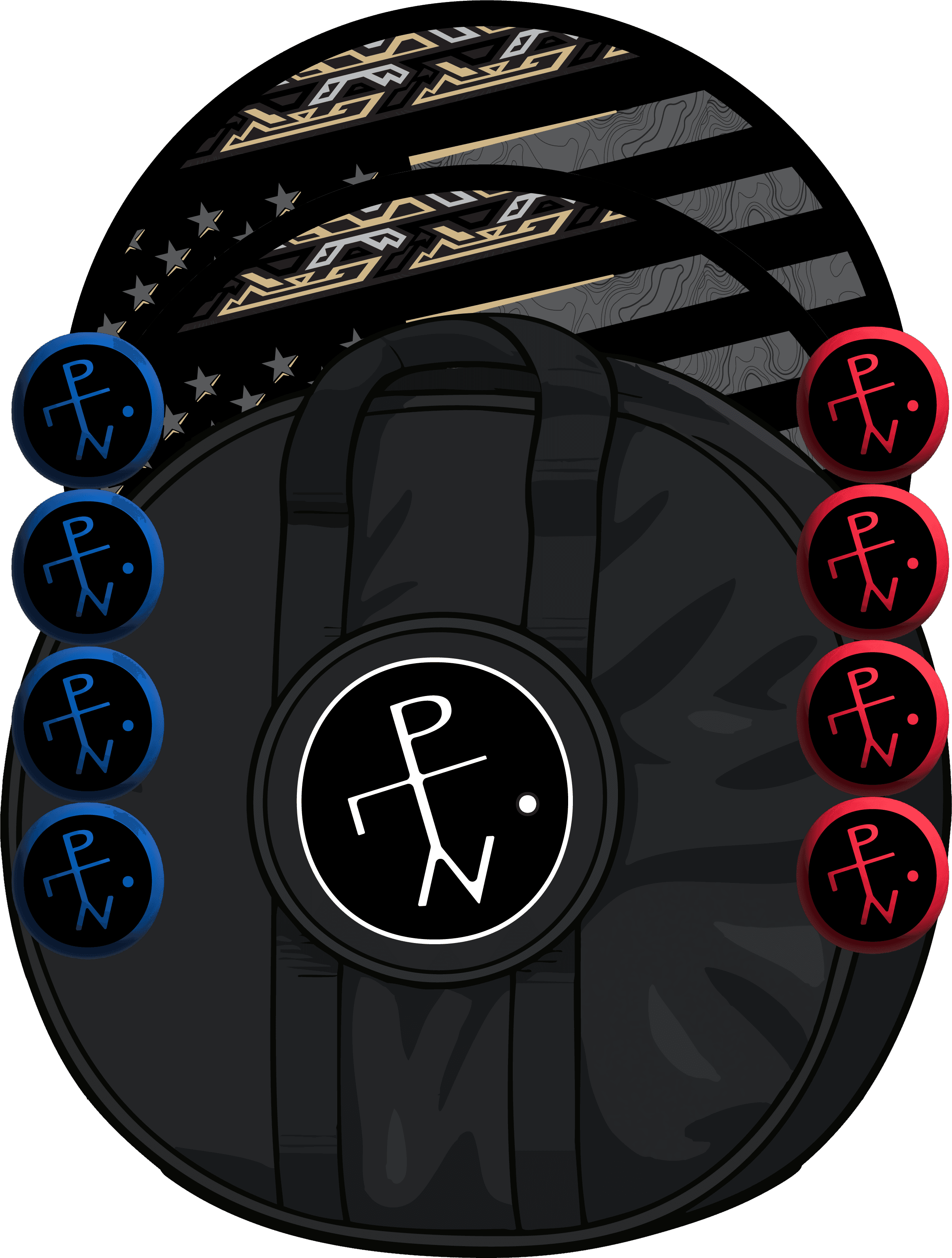 🇺🇸 American Swag Black/Gold - SaucePack / Standard Carry Case