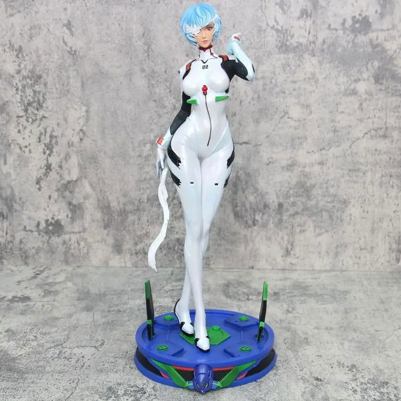 Ayanami Rei White Plugsuit & Gel Suit Mecha Asuka Action Figures, Neon Genesis Evangelion Anime PVC Figures