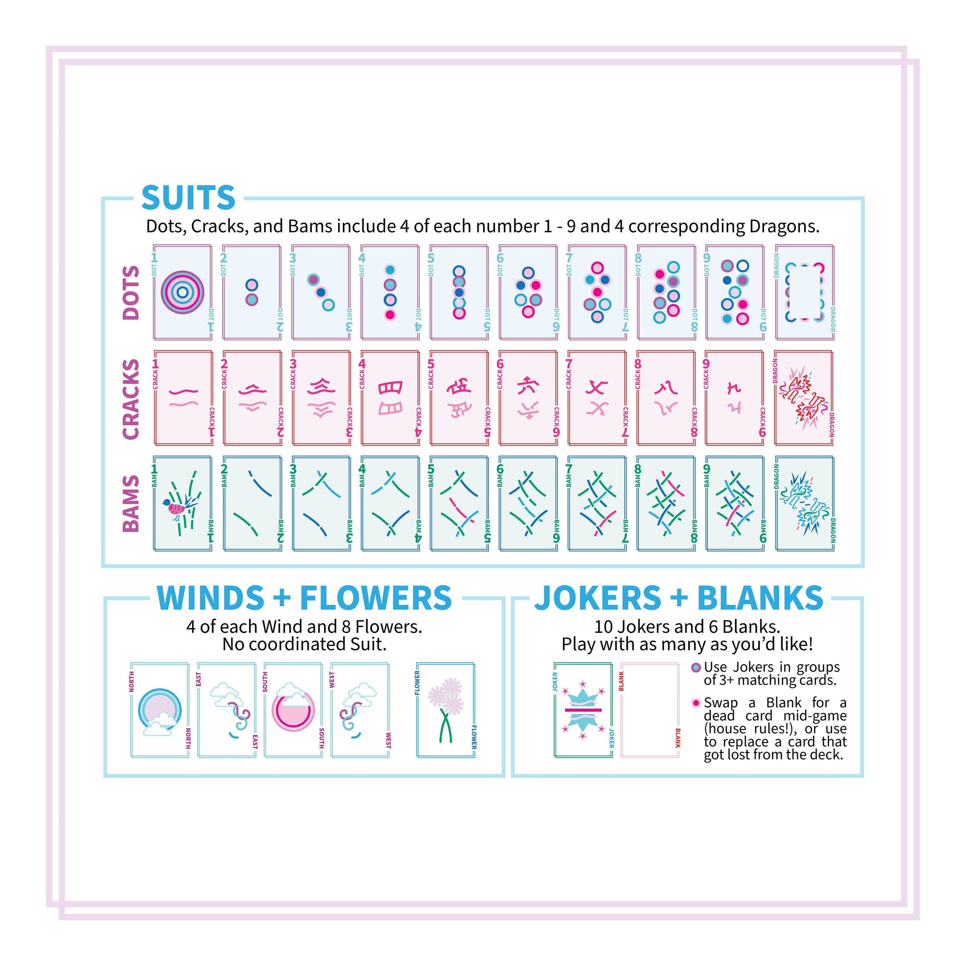 Play Away Mahjong Cards: Modern Edition - Deck