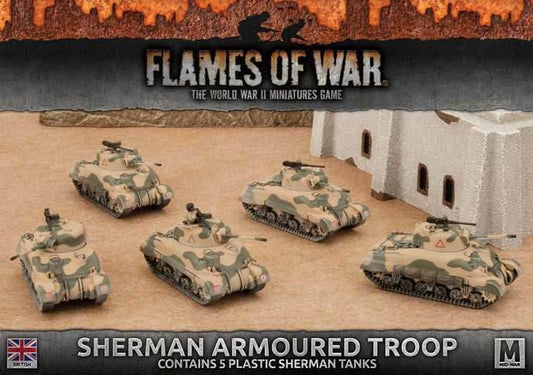 Flames of War: British Sherman Armoured Troop (Mid War) - 