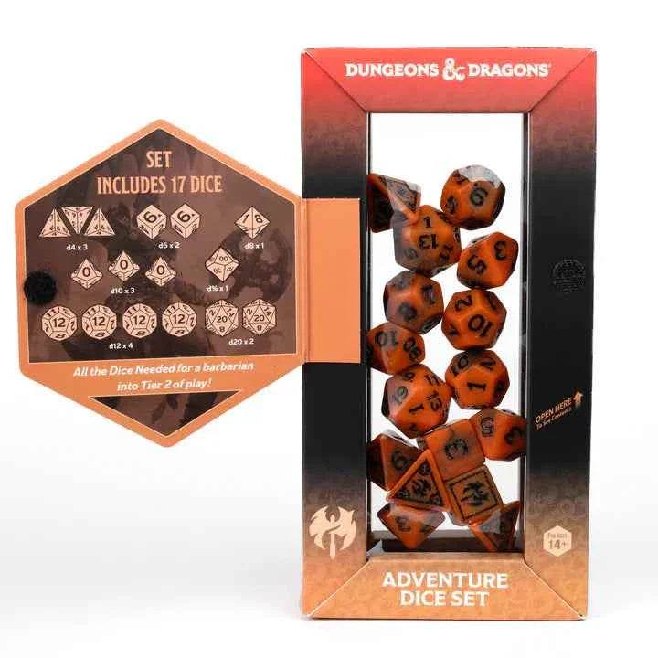 D&D Adventure Dice: Barbarian (Orange) - 