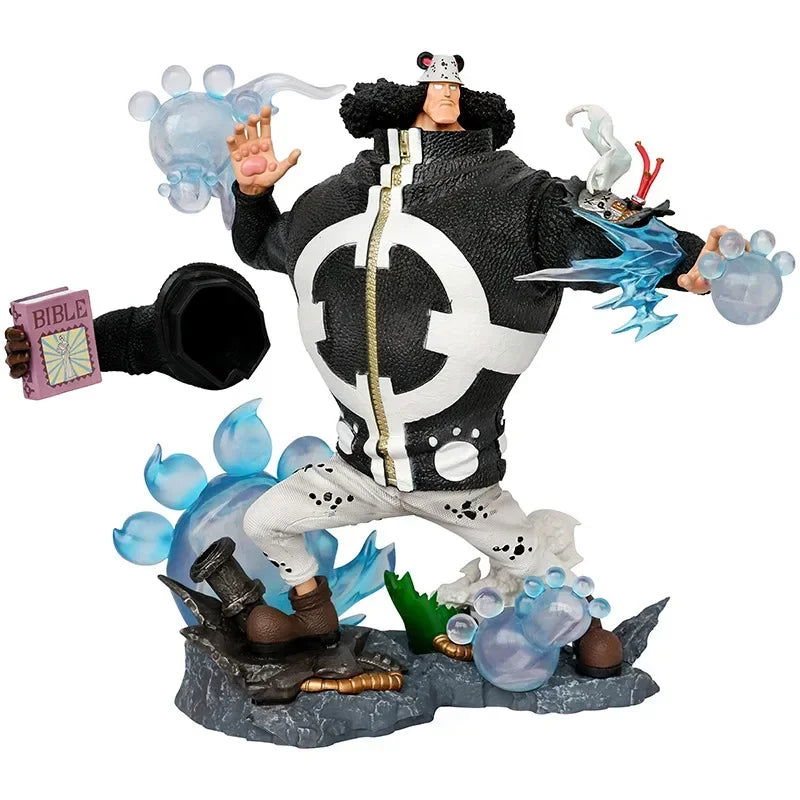 Bartholemew Kuma LED Anime Figure, One Piece Ursus Shock Action Figurines Statue Collection 32cm