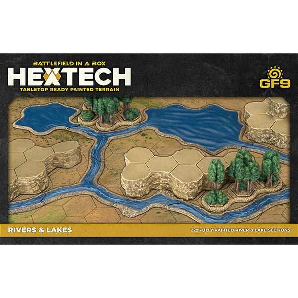 Battlefield in a Box: HexTech - Rivers and Lakes - 