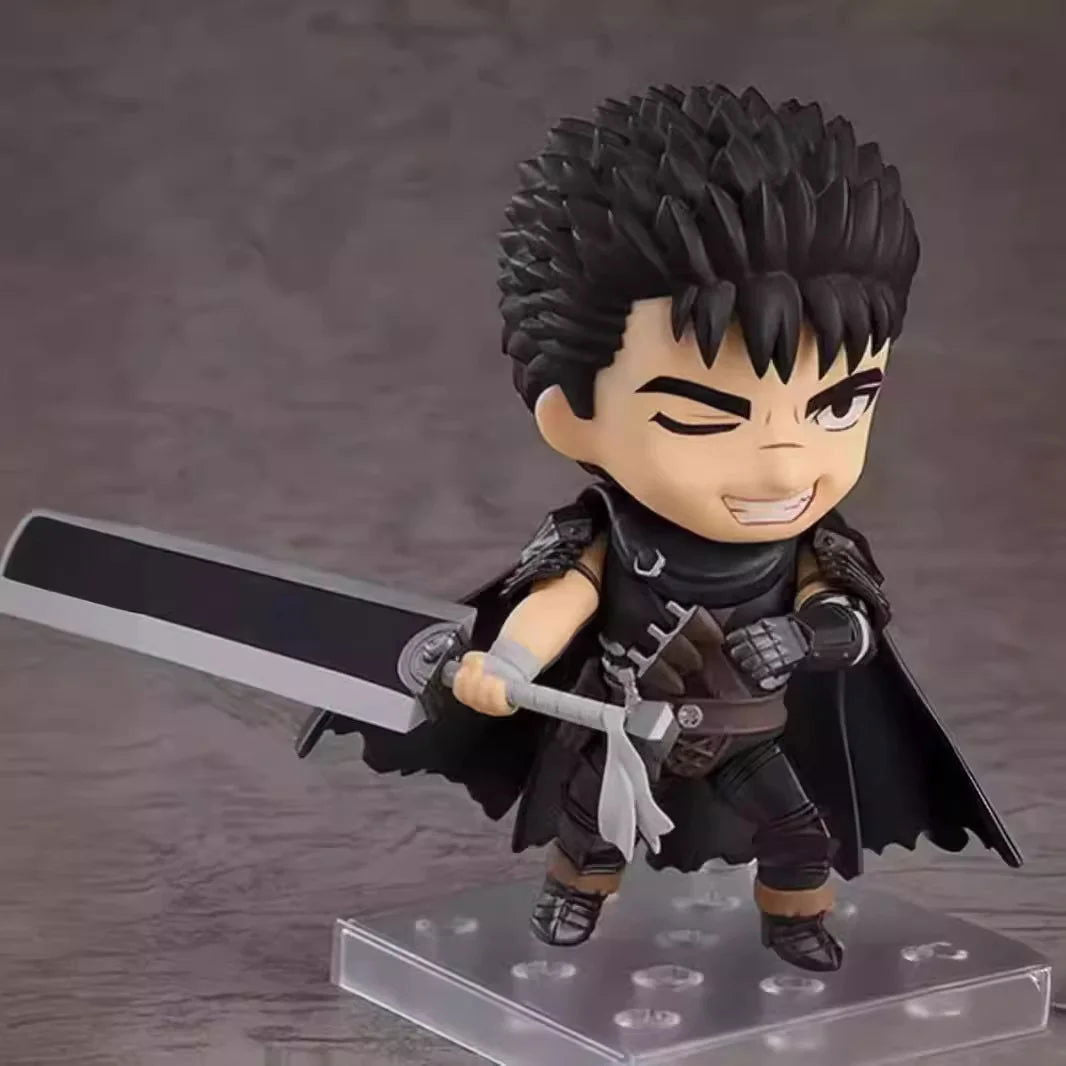 Berserk Guts Anime Figure, Kawaii Chibi Action Figurines Cute Toys for Collections 10 cm